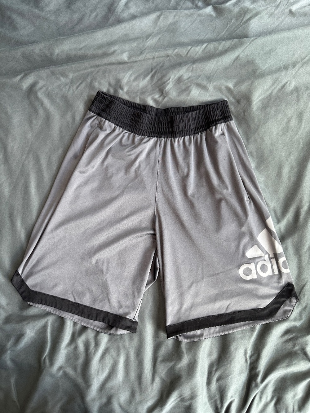 Adidas Athletic Shorts Men's Gray, size M, Fair